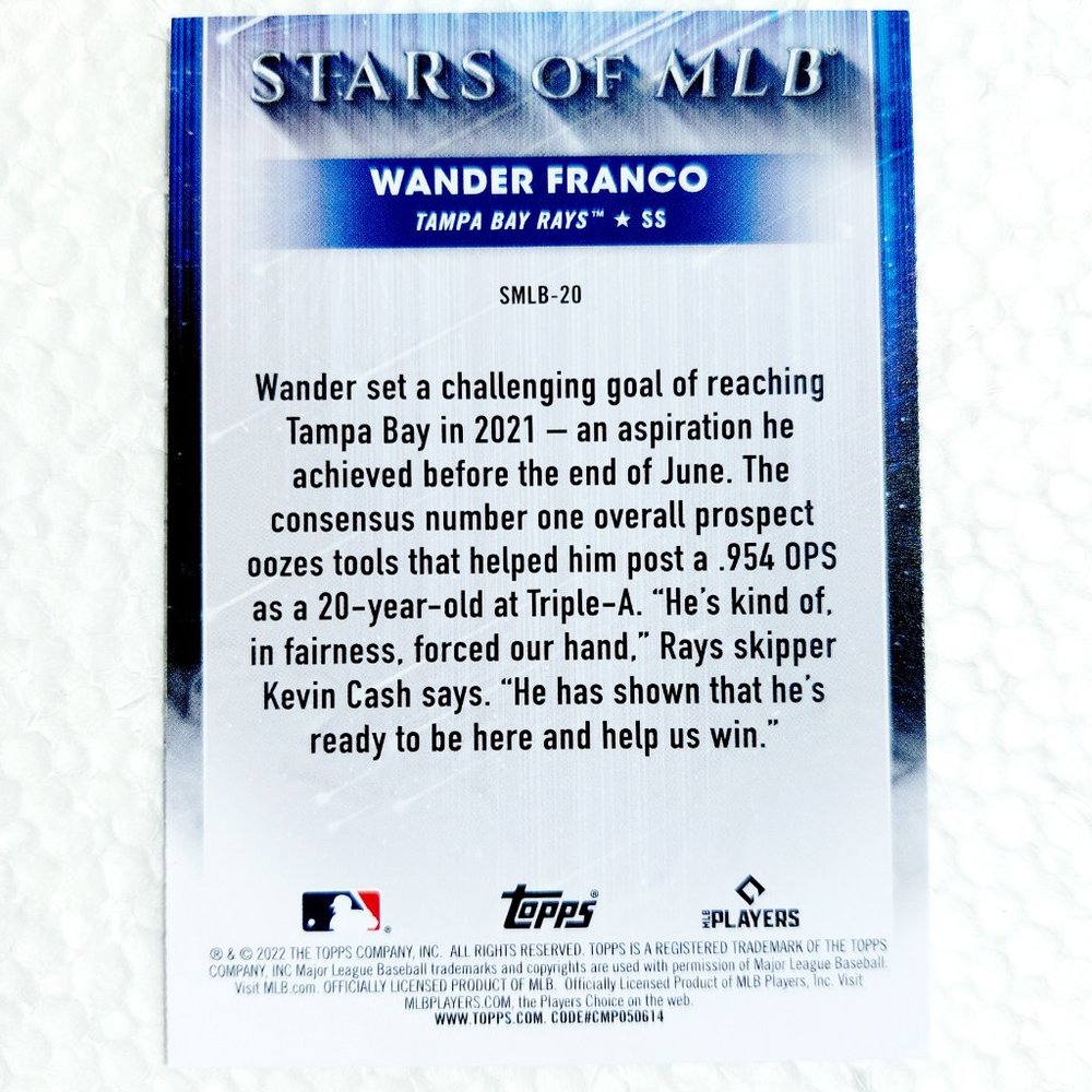 Tampa Bay Rays (Wander Franco) - BSBL [27_WF1] - Picture 3 of 3